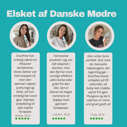 SnotFree Pro -Elektriske Næsesuger