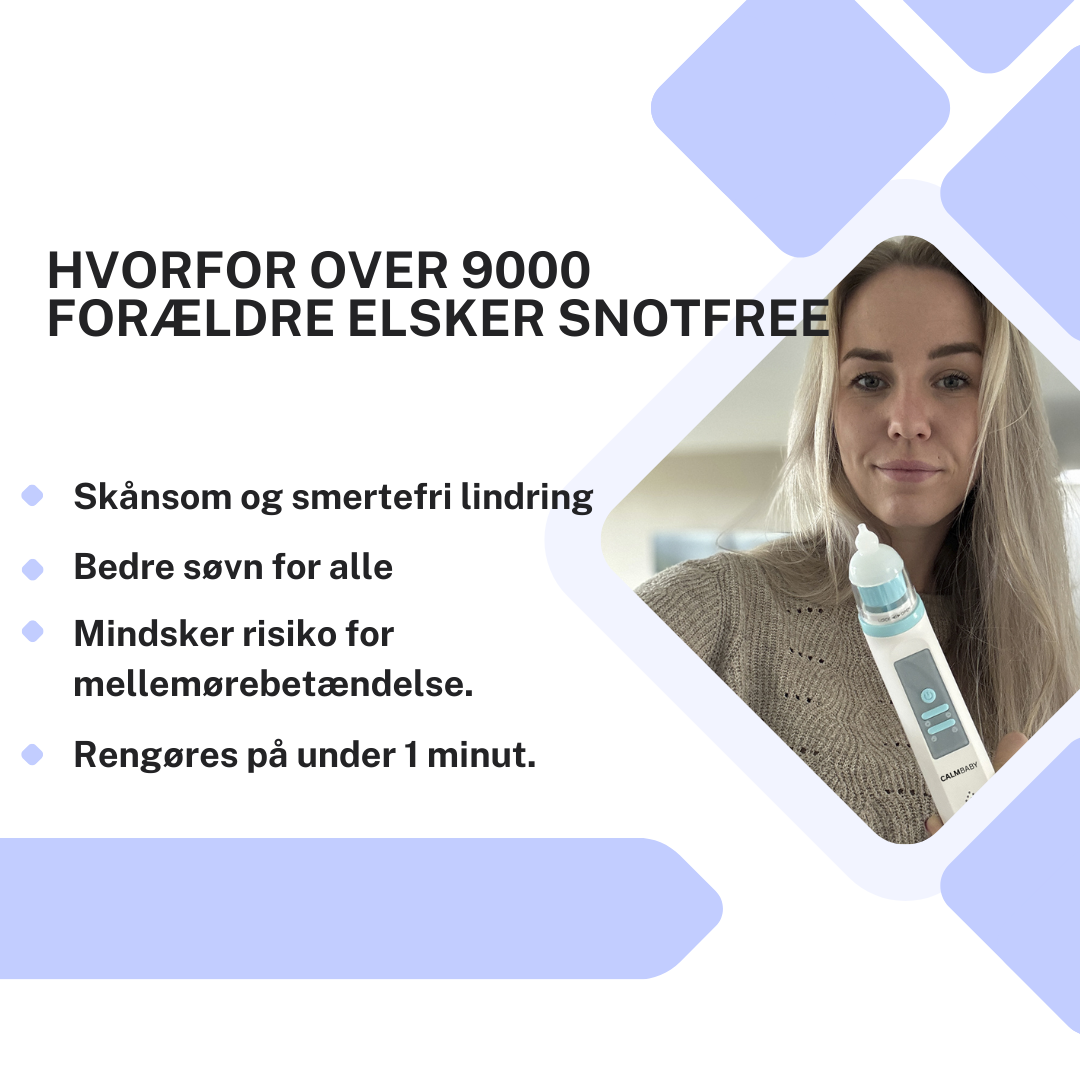 SnotFree Pro - elektrisk næsesuger – Fri for stoppet næse på få sekunder